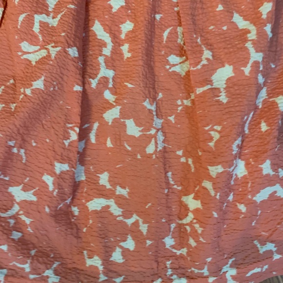 Vintage J Crew Strapless Coral and Cream Dress - Picture 4 of 14